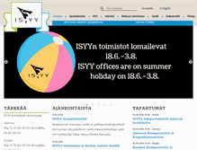 Tablet Screenshot of isyy.fi